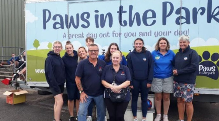 commercial cleaning team