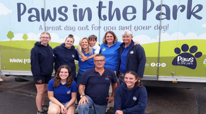 commercial cleaning team